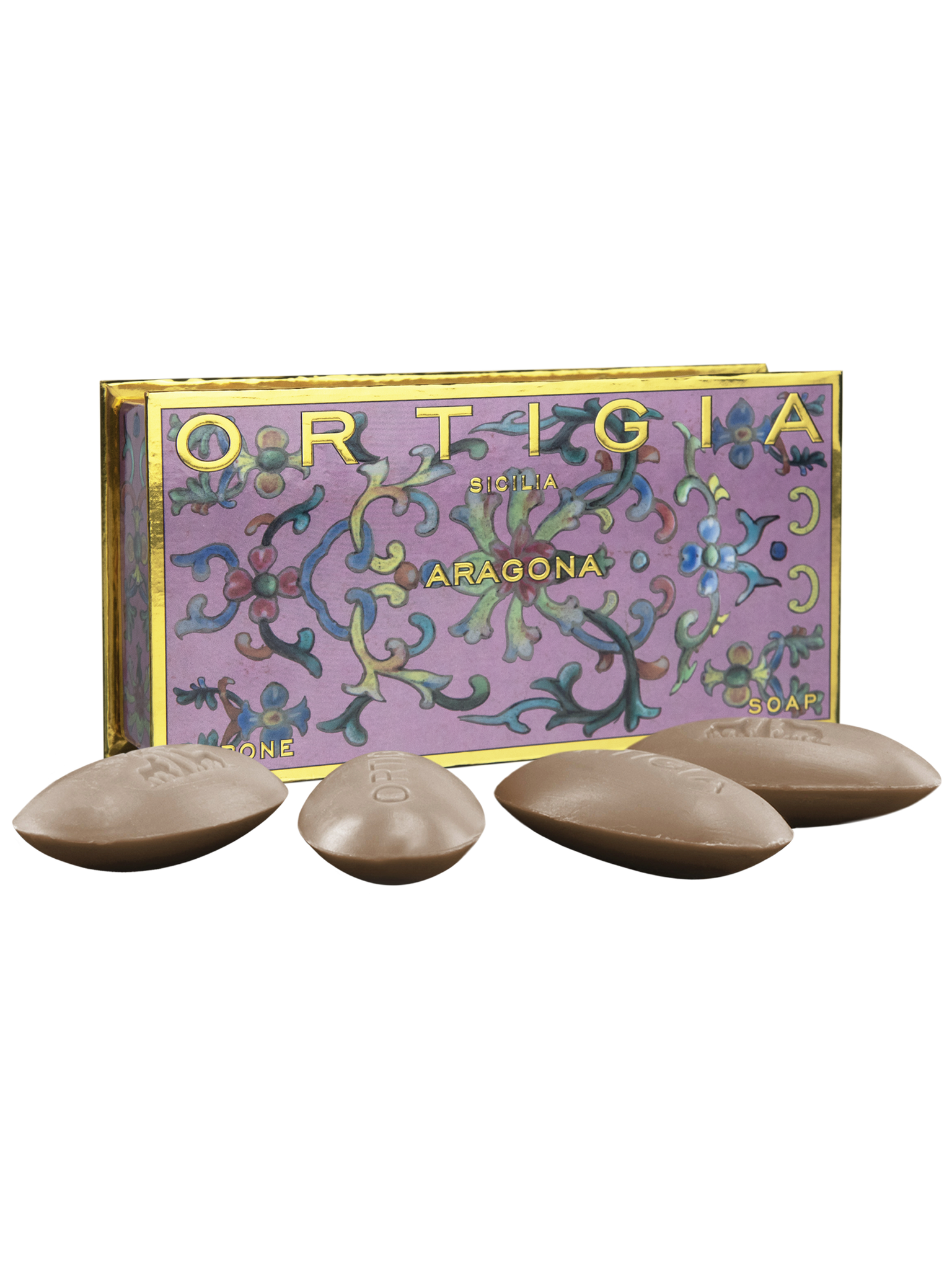 Ortigia Aragona Olive Oil Soap | Small Boxed Set of 40g x 4