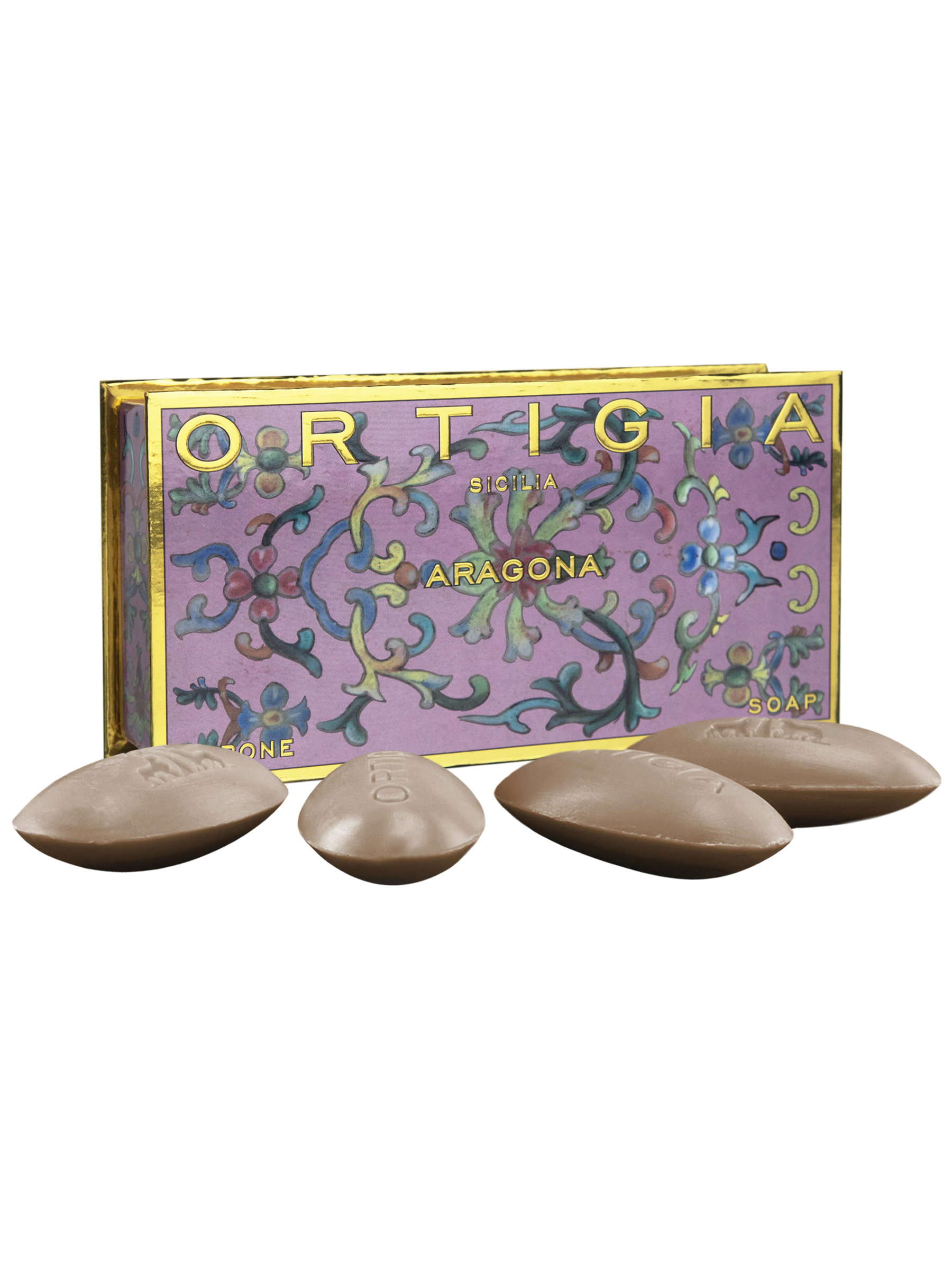 Ortigia Aragona Olive Oil Soap | Small Boxed Set of 40g x 4