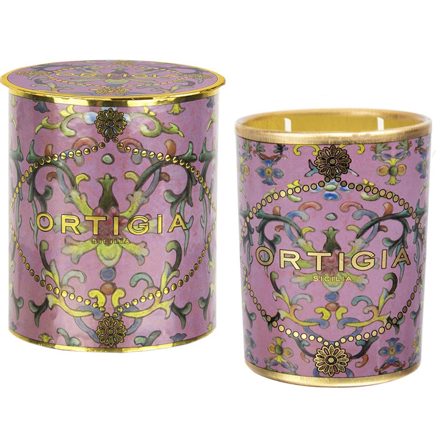 Ortigia Aragona Decorated Candle Medium