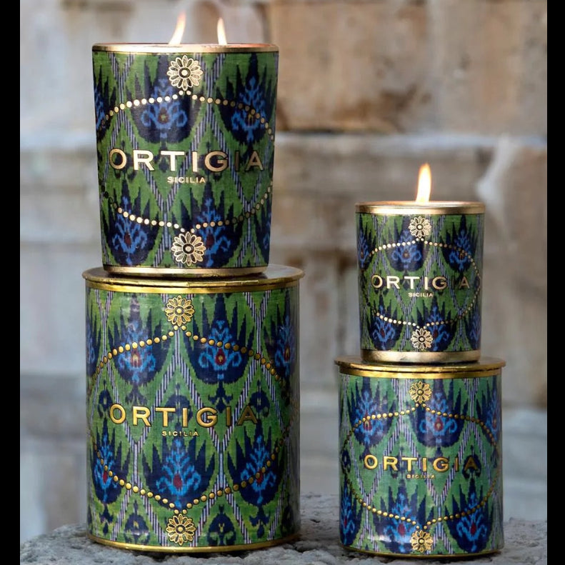 Ortigia Bergamotto Decorated Candle Medium