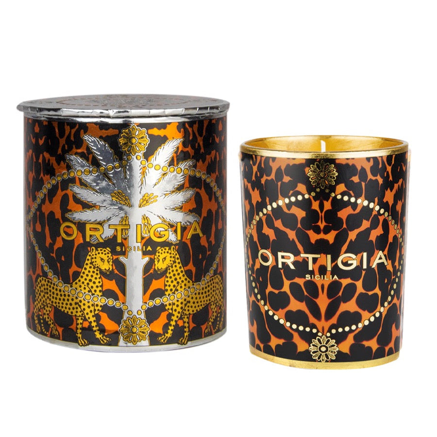 Ortigia Ambra Nera Decorated Candle