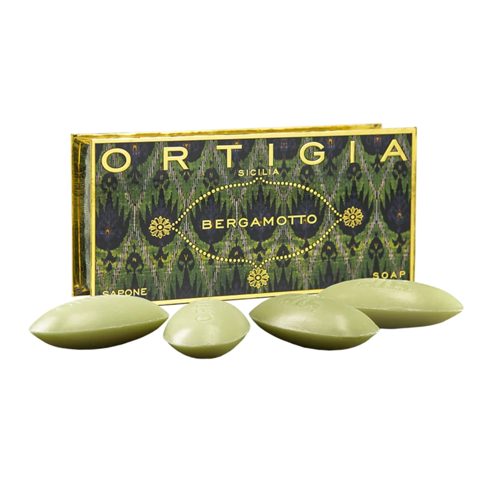 Ortigia Bergamotto Olive Oil Soap | Small Boxed Set of 40g x 4
