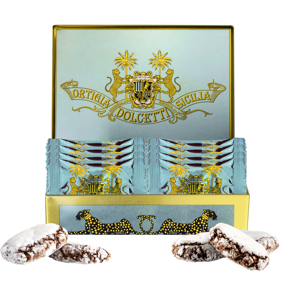 CHRISTMAS - Ortigia Ricciarelli [Gluten Free] in Blue Tin Box