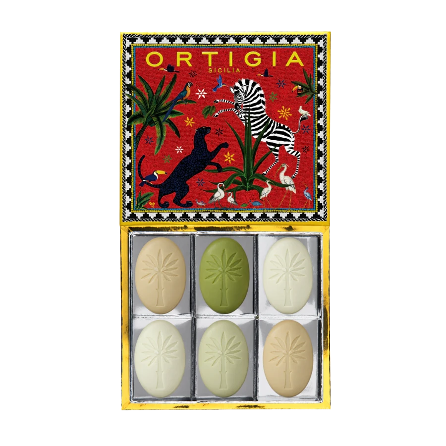 Ortigia Jungle Red  Black  Assorted Soaps