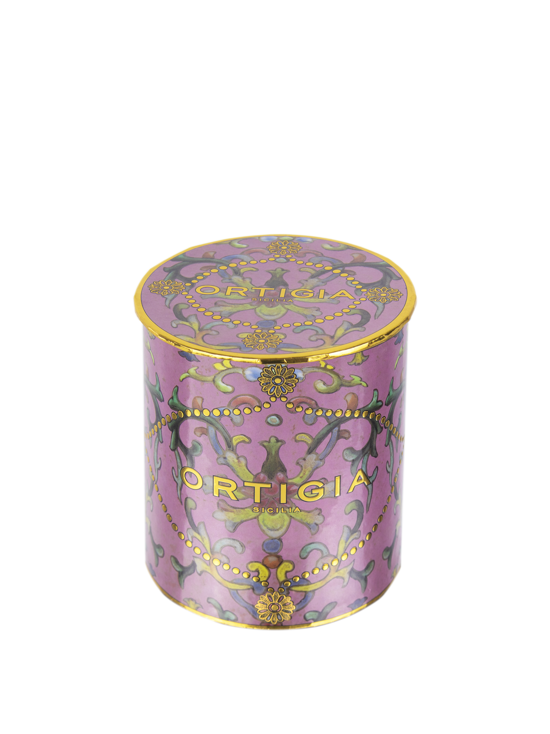 scented candle handmade gold foil details