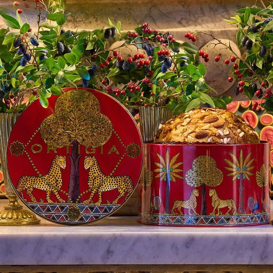 CHRISTMAS - Ortigia Mandarin Cake Veneziana in Red Tin