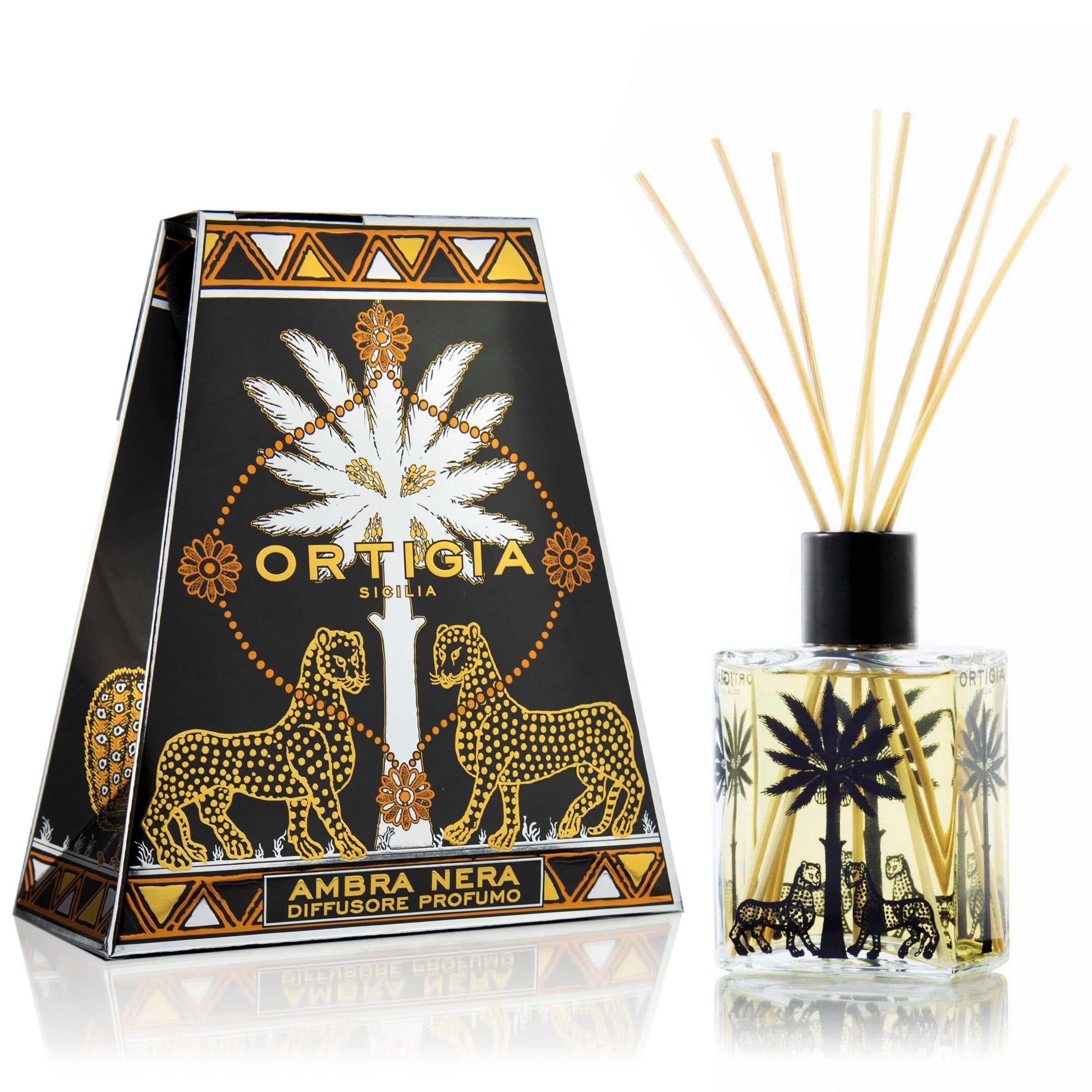 Ortigia Ambra Nera Reed Diffuser 200ml