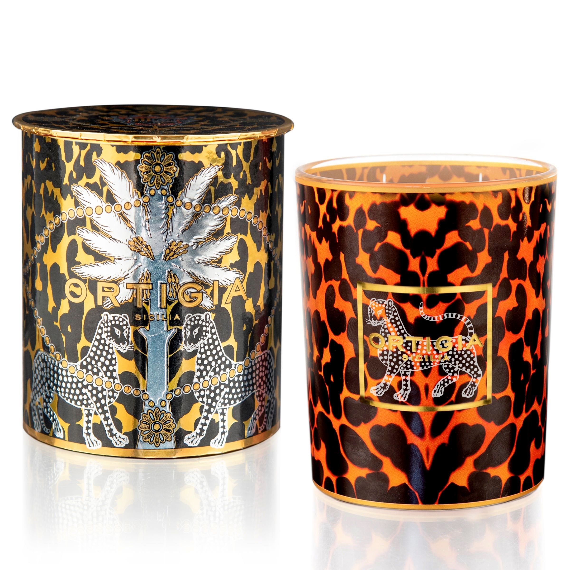 Ortigia Ambra Nera Decorated Scented Candle