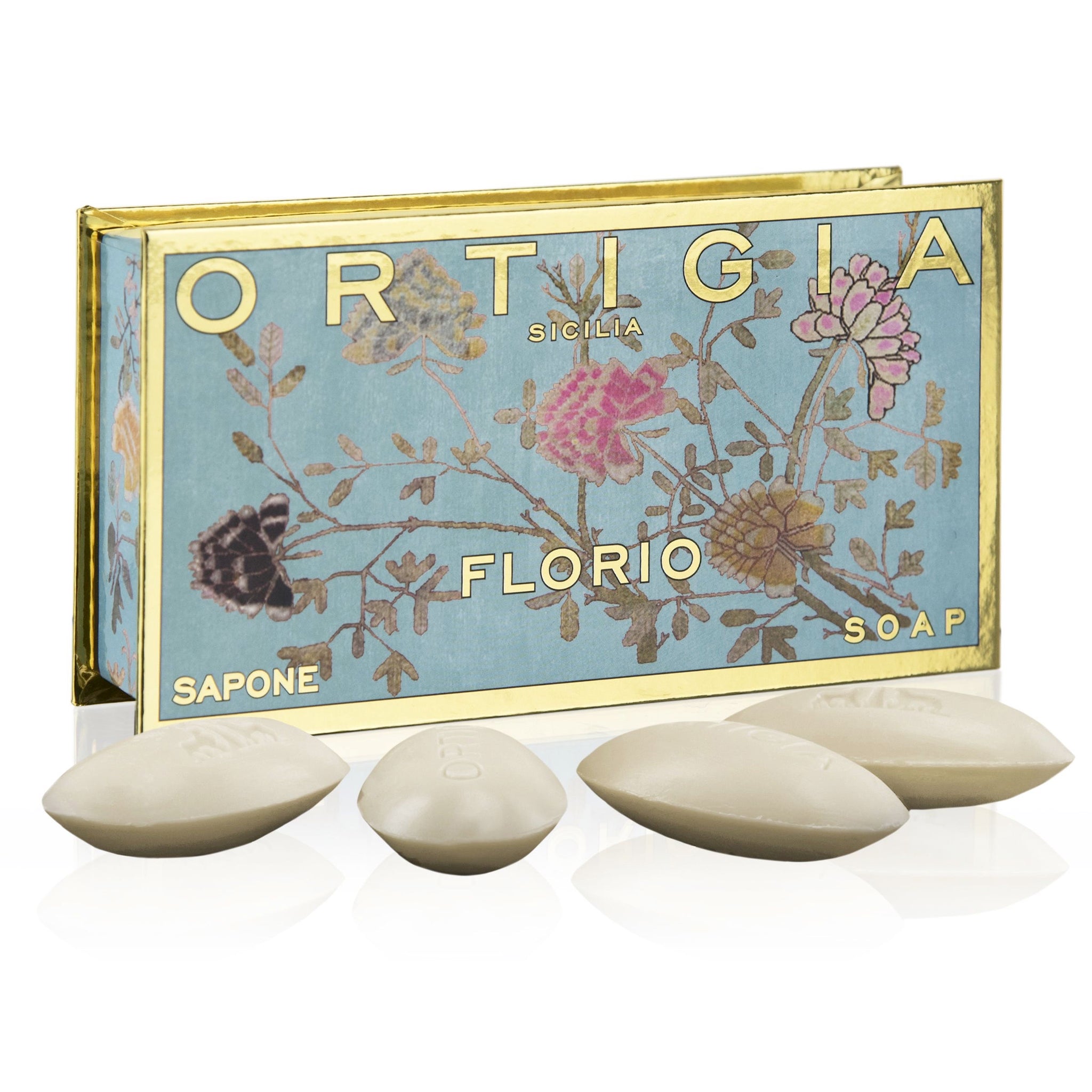 Ortigia Florio Olive Oil Soap | Small Boxed Set of 40g x 4
