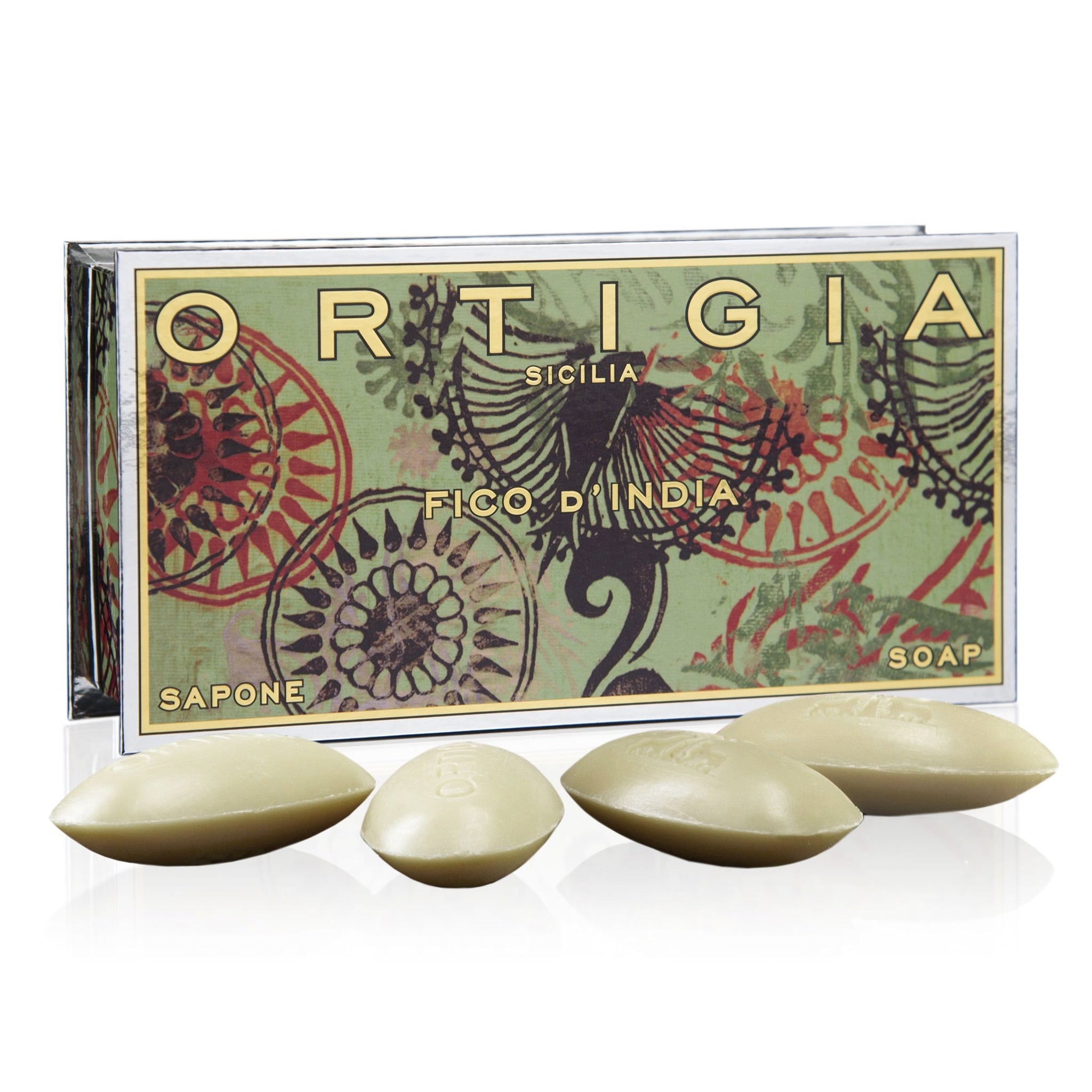 Ortigia Fico D’India Olive Oil Soap | Small Boxed Set of 40g x 4